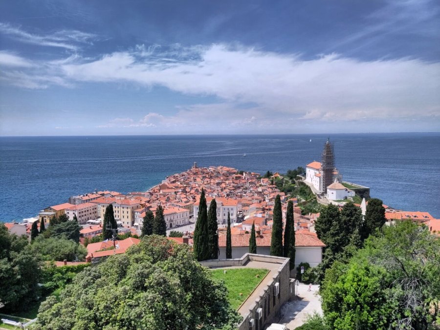 Ice Cream and Old Walls in Piran