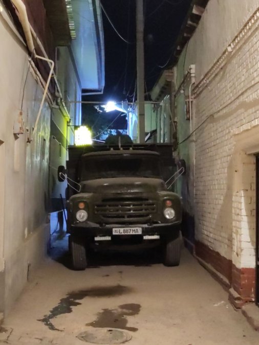 Timur's Samarkand and a Badly Parked Truck
