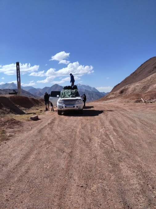 Black Water Lake on the Pamir Highway